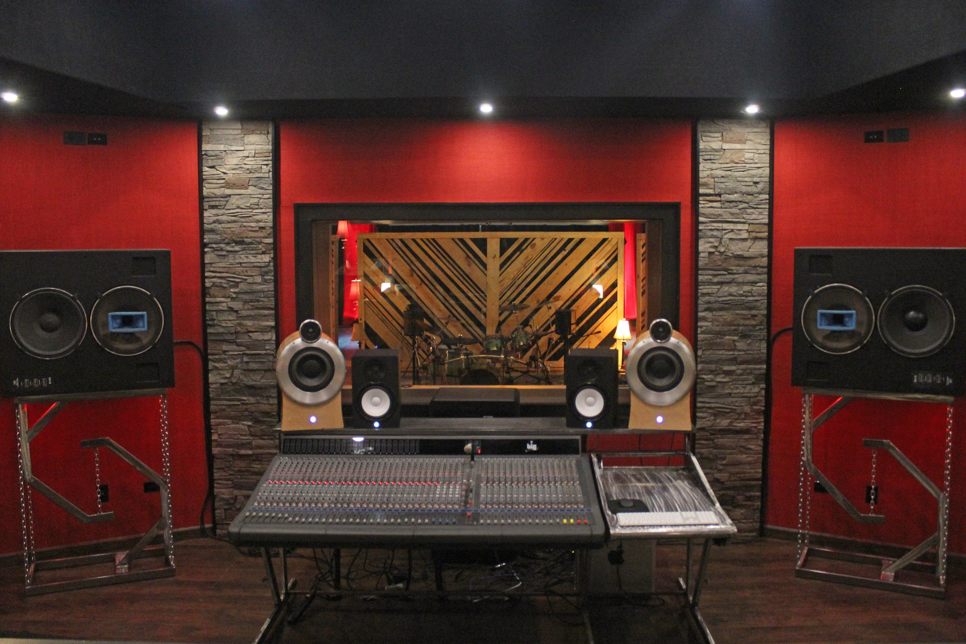 Inside the control booth